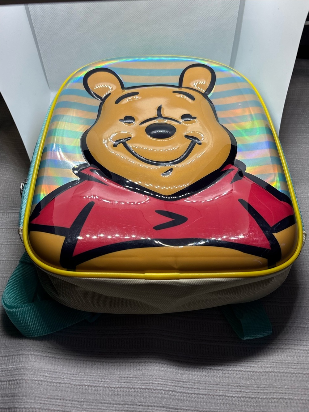 Disney ‘Winnie the Pooh’ Harness Mini Toy Backpack Small Striped Holographic Kid